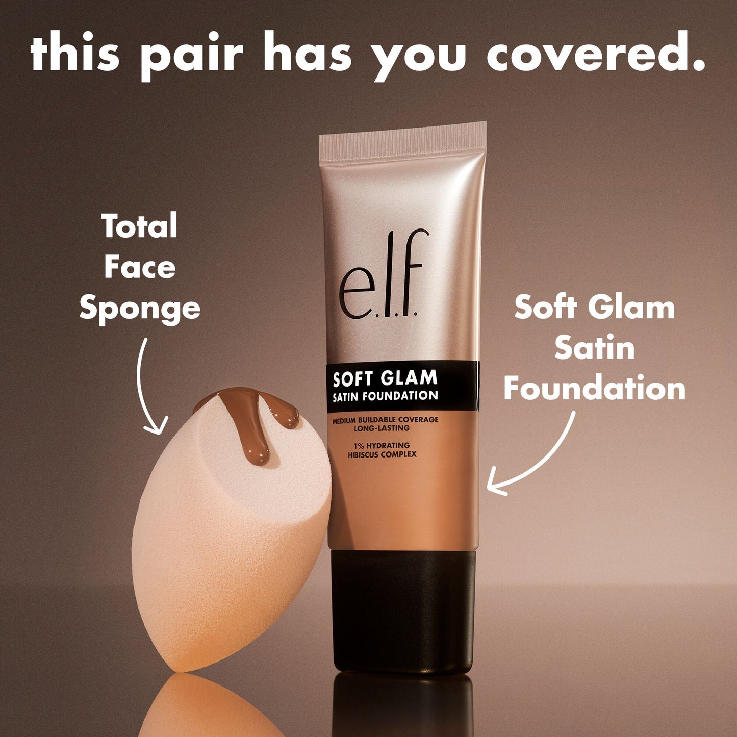 Elf soft glam satin foundation 30ml