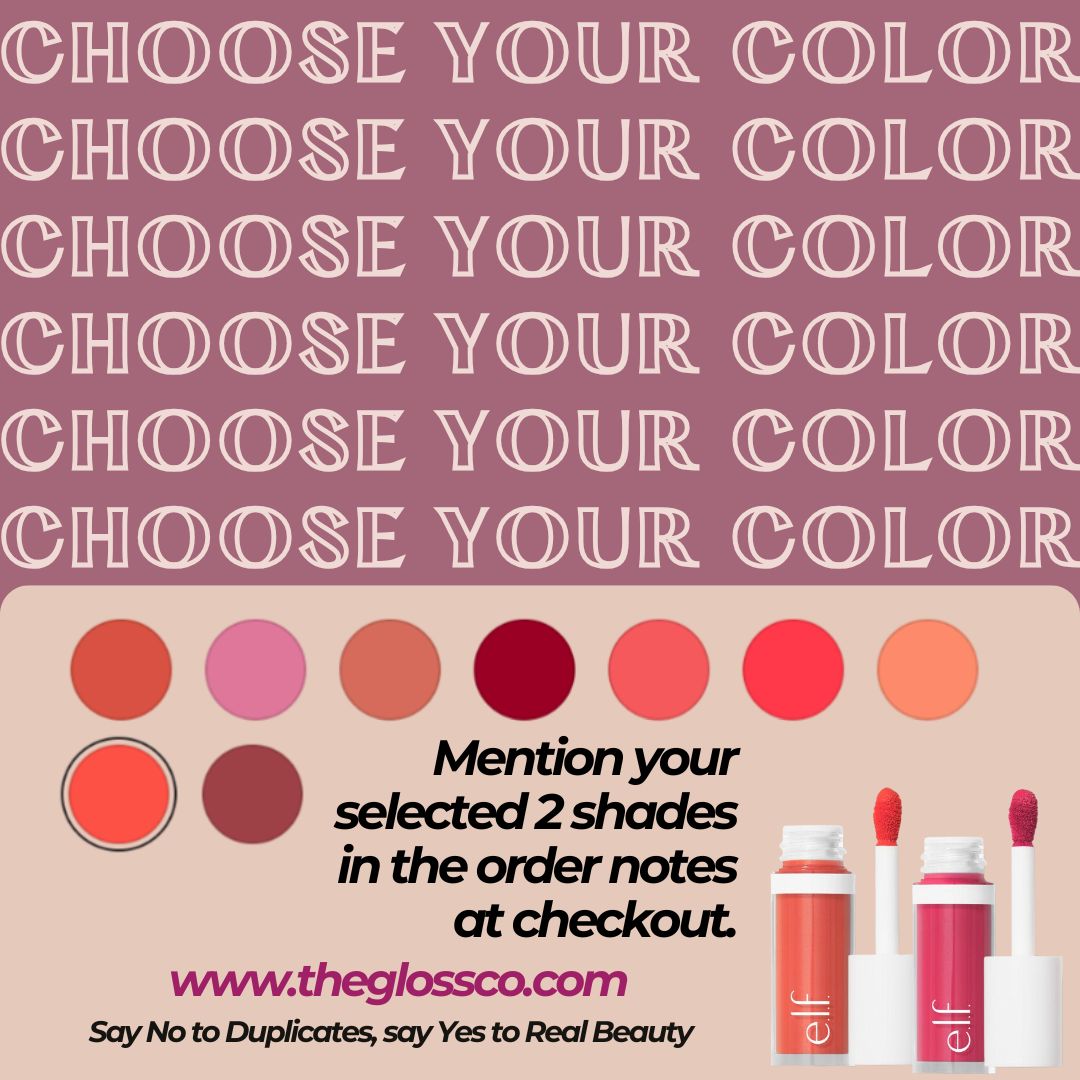 Buy 1, Get 2nd at 30% Off! e.l.f. Camo Liquid Blush β 100% Original Mention your selected 2 shades in the order notes at checkout.